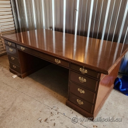 Executive Straight Desk w/ Dual Pedestal Storage